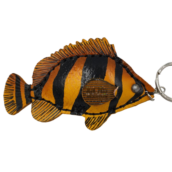 Tiger Fish Series Genuine Leather Handmade Keychains