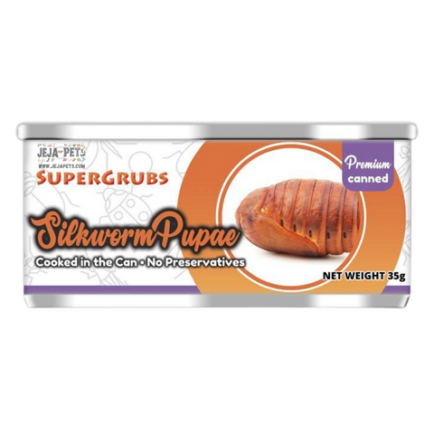 [DISCONTINUED] Supergrubs Canned Silkworm Pupae - 35g