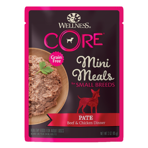 Wellness CORE for Small Breed Grain-Free Mini Meals (Pate Beef & Chicken Dinner)