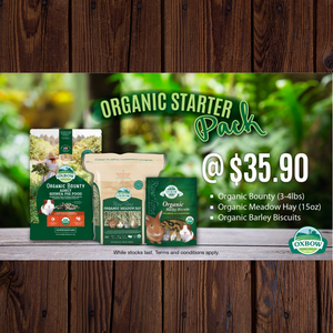 [STARTER PACK PROMO: 1 Set for $35.90] Oxbow Organic Starter Pack for Rabbits and Guinea Pigs