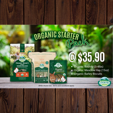 [STARTER PACK PROMO: 1 Set for $35.90] Oxbow Organic Starter Pack for Rabbits and Guinea Pigs
