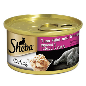 [DISCONTINUED] Sheba Tuna Fillet & Shirasu Wet Cat Food - 85g