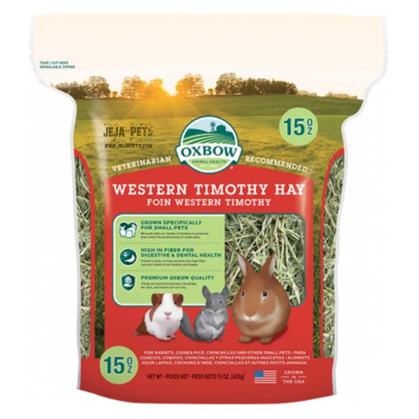 Oxbow Western Timothy Hay - 425.25g / 1.13kg / 4.08kg