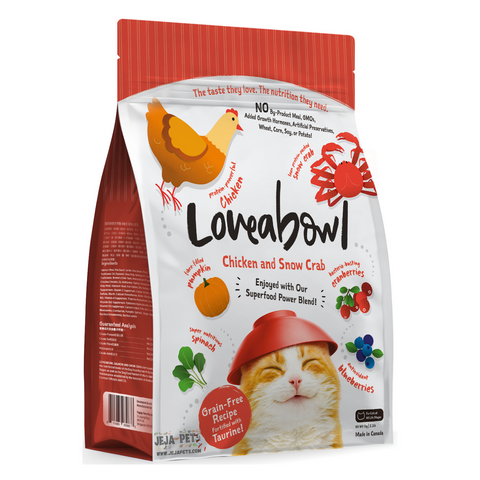 Loveabowl Chicken and Snow Crab for Cats - 150g / 1kg / 4.1kg