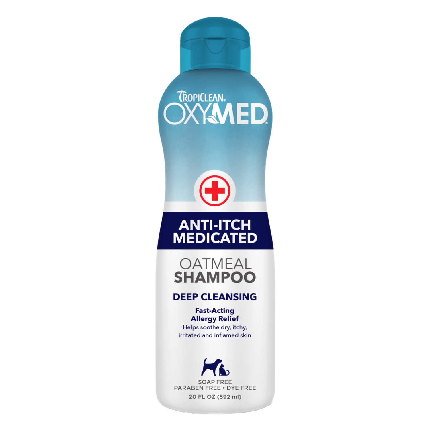 Tropiclean Oxymed Anti-Itch Medicated Oatmeal Shampoo - 591ml / 3.79L