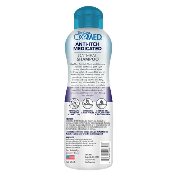 Tropiclean oxymed oatmeal shop shampoo