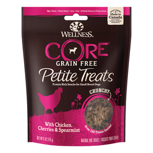 [DISCONTINUED] Wellness Petite Grain-Free Treats (Crunchy Chicken, Cherries & Spearmint) for Dogs - 170g