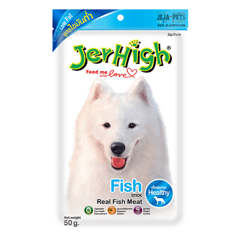 JerHigh Low Fat Fish Stick with Real Fish Meat Dog Snack - 50g