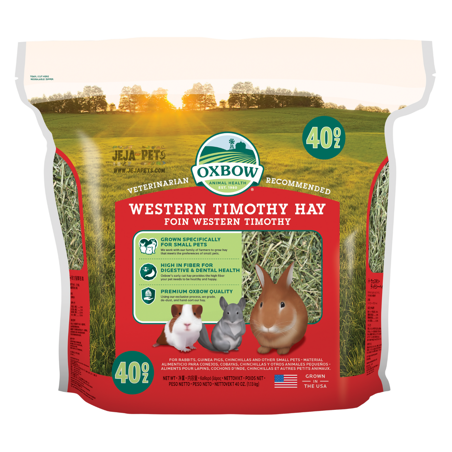 Oxbow Western Timothy Hay - 425.25g / 1.13kg / 4.08kg