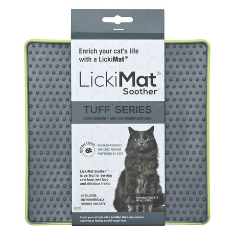 Lickimat TUFF Soother (Cats) Green - 20 x 20 cm