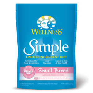Wellness Simple Limited Ingredients Grain-Free for Small Breed (Salmon & Potato) - 10.89kg