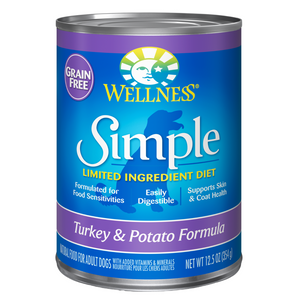 Wellness Simple Limited Ingredients Grain-Free (Turkey & Potato) - 354g