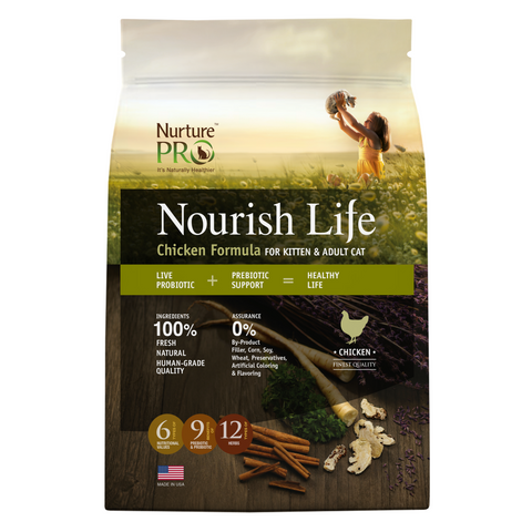 Nurture Pro Nourish Life Chicken for Kittens and Adult Cats - 300g / 1.81kg / 5.67kg