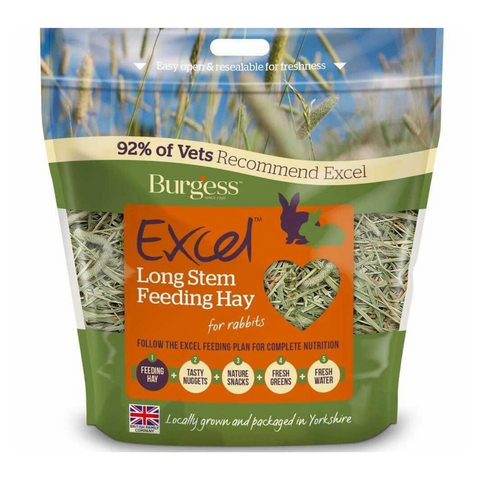 [DISCONTINUED] Burgess Excel Long Stem Feeding Hay - 1kg