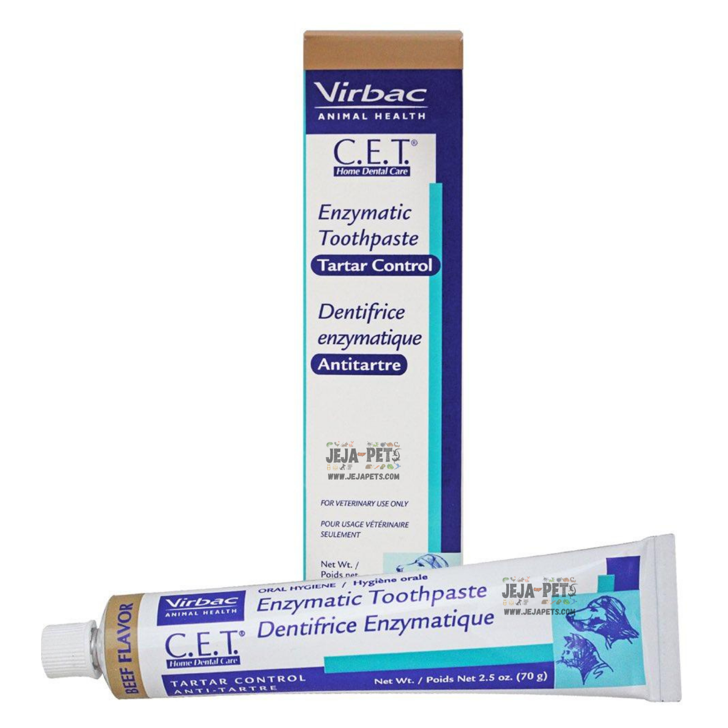 Virbac C.E.T. Tartar Control Dog (Beef) Toothpaste - 70g