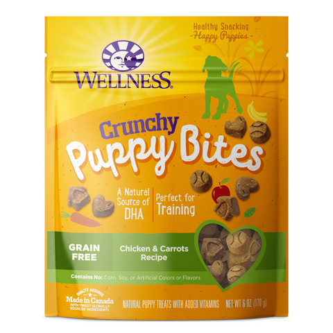 Wellness Puppy Bites Treats (Crunchy Chicken & Carrots) - 170g