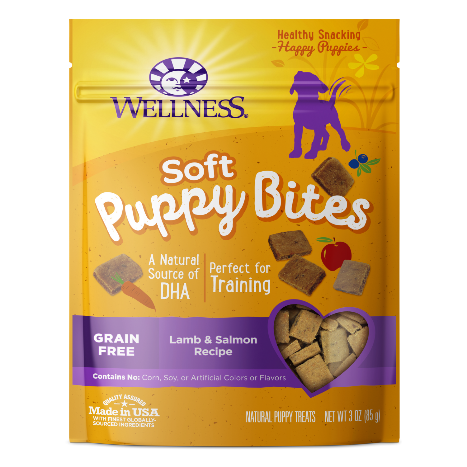 Wellness Puppy Bites Treats (Soft Lamb & Salmon) - 170g
