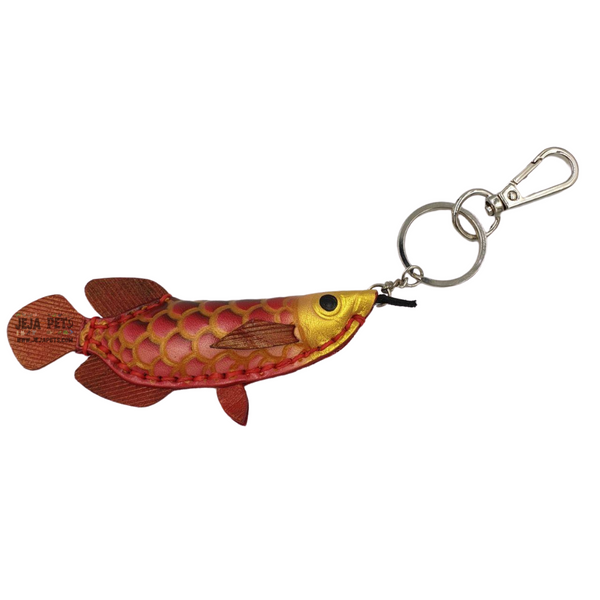 Arowana Dragon Fish Series Genuine Leather Handmade Keychains