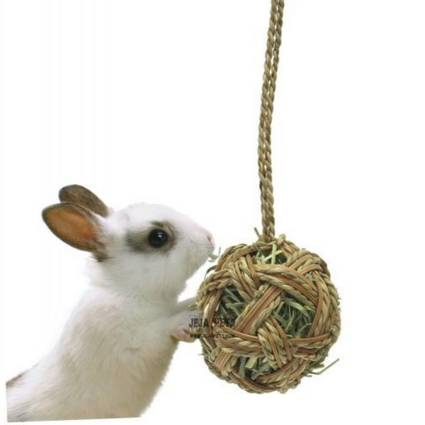 Marukan Hanging Rattan Hay Ball