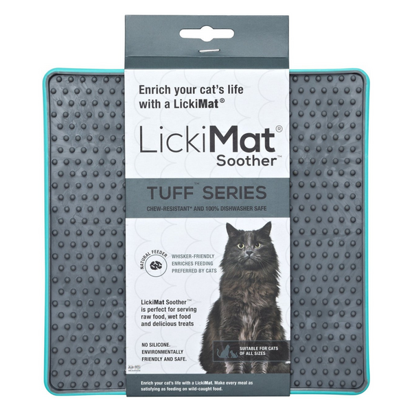 Lickimat TUFF Soother (Cats) Red - 20 x 20 cm