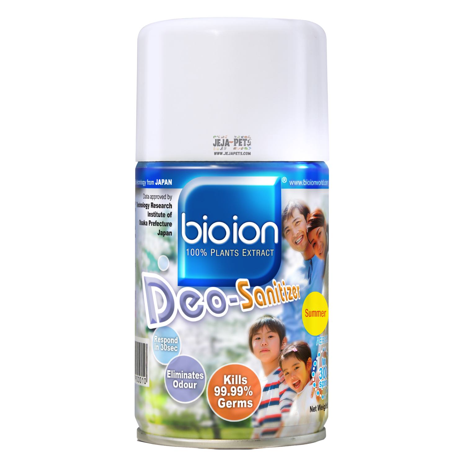 Bioion Deo Sanitizer Aerosol Refill 250ml - Summer