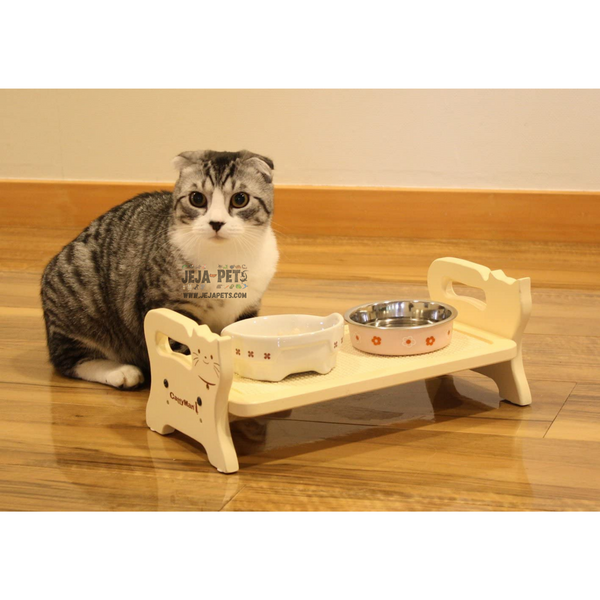 CattyMan Woody Dining Table for Cat - 35 x 13 x 18 cm
