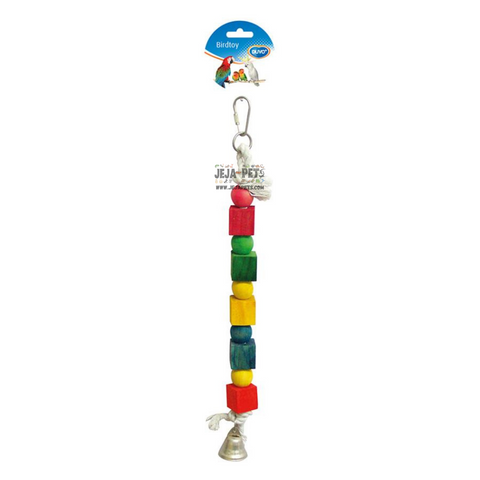 Duvo+ Rope Ring with Colorful Cubes & Bell - 35cm