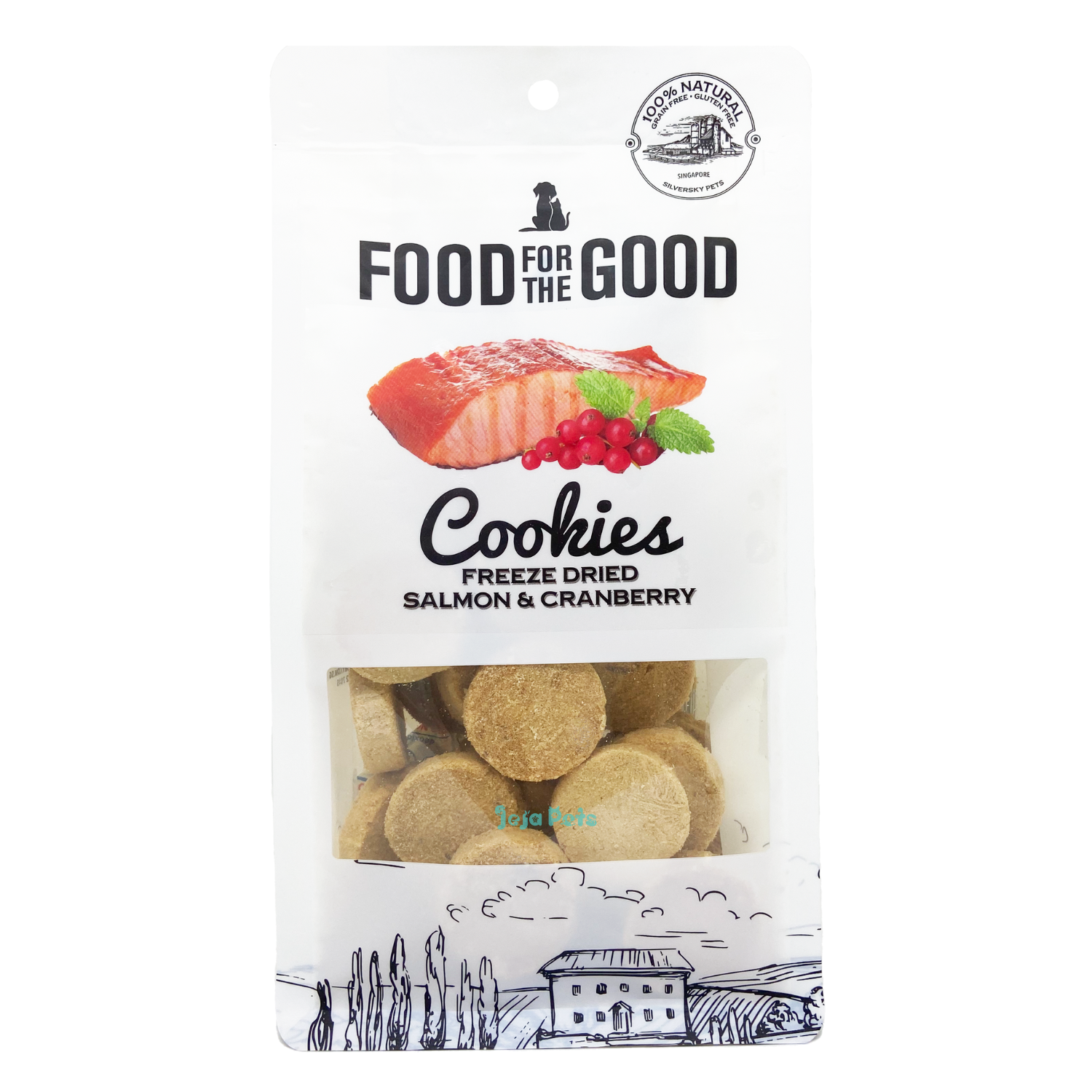 Food For The Good Freeze Dried Salmon & Cranberry Cookies - 70g