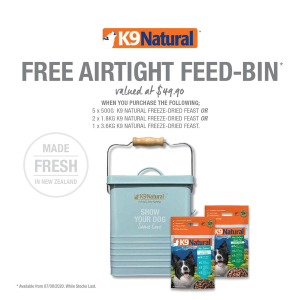[PROMO: FREE AIRTIGHT FEED-BIN WORTH $49.90] K9 Natural Freeze Dried Feast