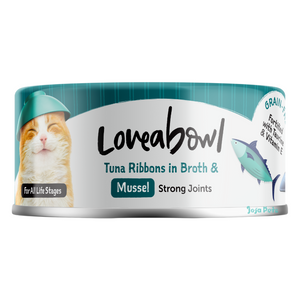 Loveabowl Tuna ribbons in Broth with Mussel - 70g