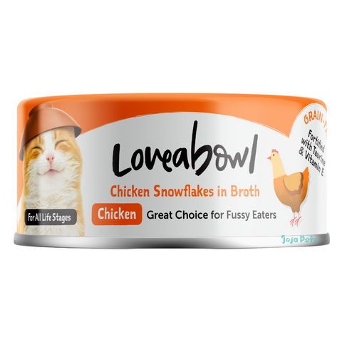 Loveabowl Chicken snowflakes in Broth - 70g
