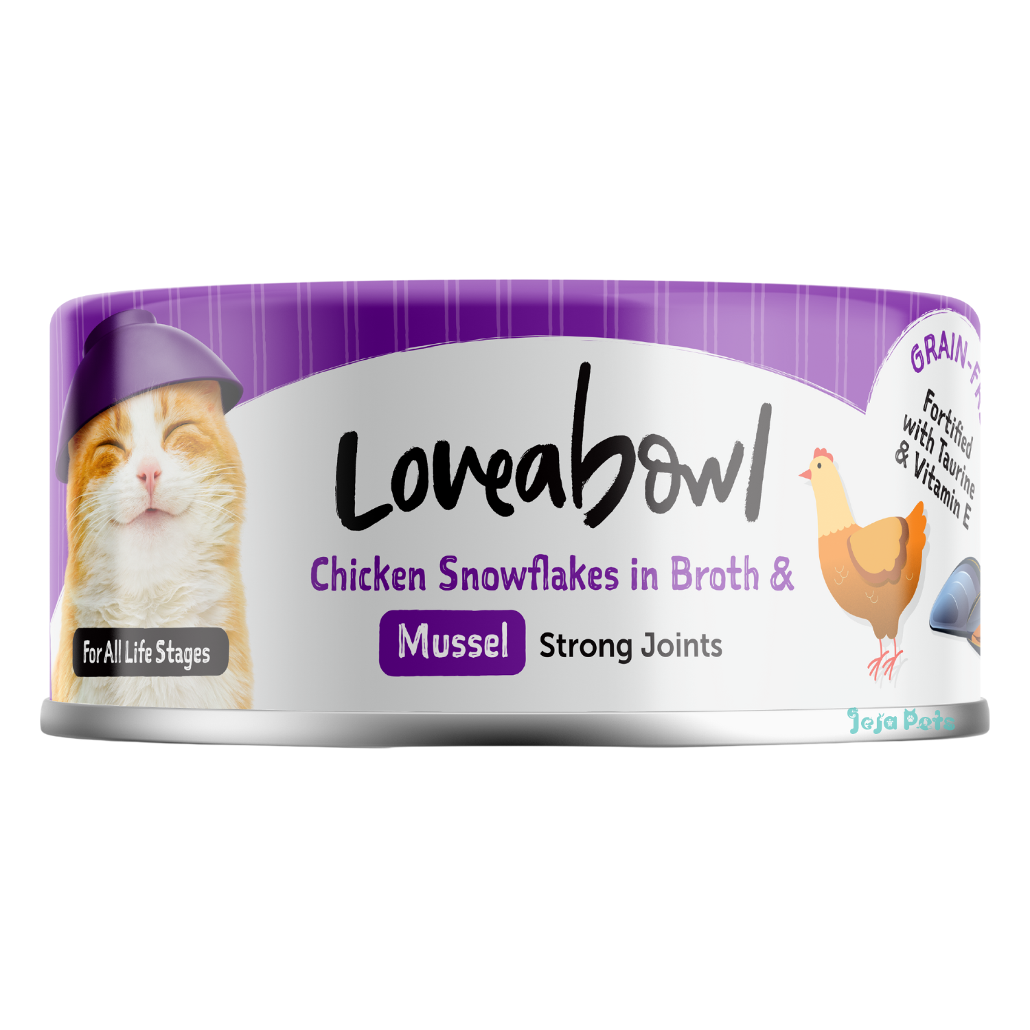 Loveabowl Chicken snowflakes in Broth with Mussel - 70g