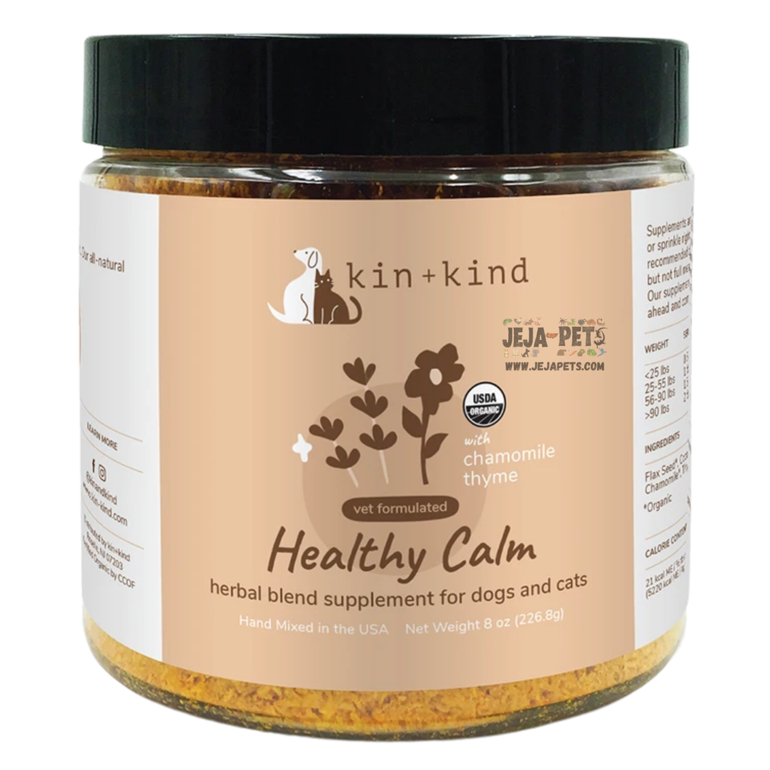 Kin+Kind Healthy Calm Supplement - 113.4g / 226.8g