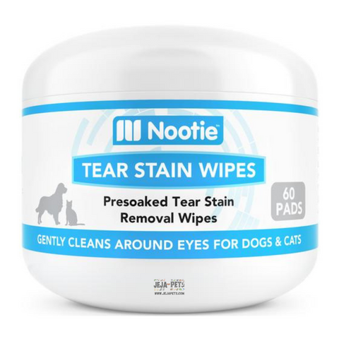 Nootie Tear Stain Wipes for Dogs & Cats - 60 Pads