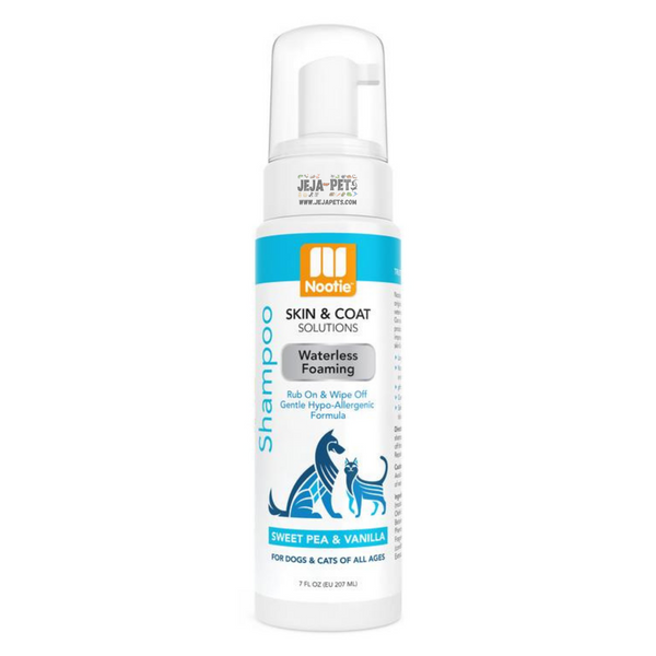 Nootie Waterless Hypoallergenic Foaming Shampoo Sweet Pea & Vanilla for Dogs & Cats - 207ml