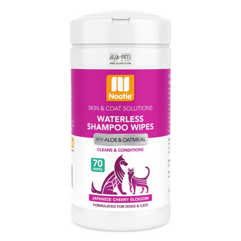 Nootie Waterless Shampoo Wipes Japanese Cherry Blossom - 70 Wipes