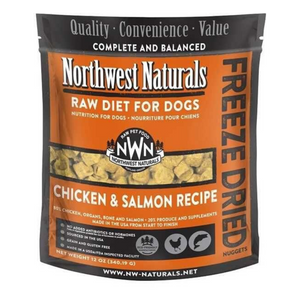 Northwest Naturals Raw Diet For Dogs (Chicken & Salmon) Freeze Dried Nuggets 12oz