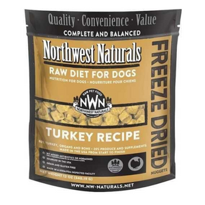 Northwest Naturals Raw Diet For Dogs (Turkey) Freeze Dried Nuggets 12oz