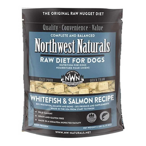Northwest Naturals Raw Diet For Dogs (Whitefish & Salmon) Freeze Dried Nuggets 12oz