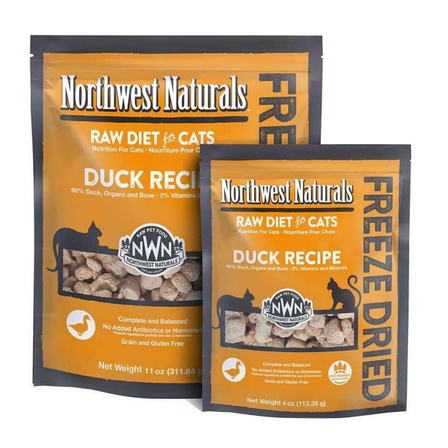 Northwest Naturals Raw Diet For Cats (Duck) Freeze Dried Nibbles