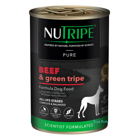 Nutripe Pure Beef & Green Tripe Dog (Gum-Free) - 390g