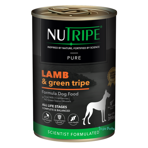 Nutripe Pure Lamb & Green Tripe Dog (Gum-Free) - 390g