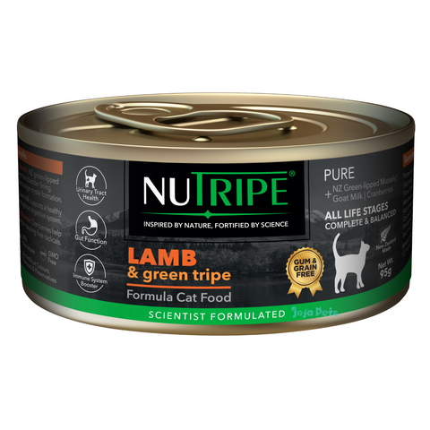 Nutripe Pure Lamb & Green Tripe Cat (Gum-free) - 95g