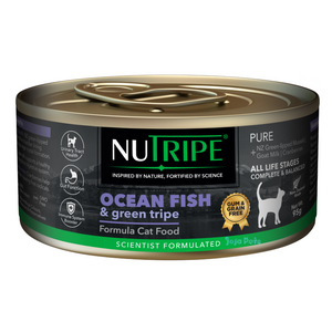 Nutripe Pure Ocean Fish & Green Tripe Cat (Gum-free) - 95g