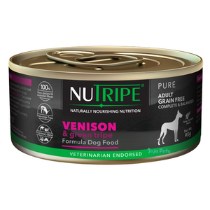 Nutripe Pure Venison & Green Tripe Dog - 95g