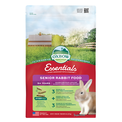 Oxbow Essentials Senior Rabbit Food (5+ Years) - 1.8kg / 3.62kg