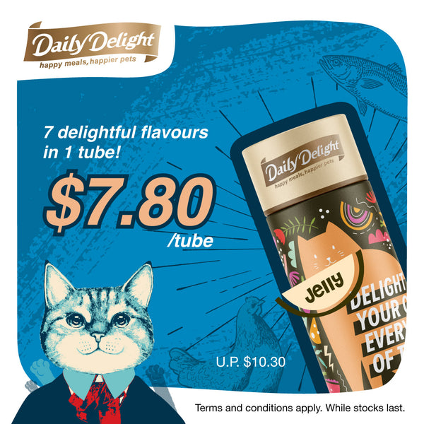 [LAUNCH PROMO] Daily Delight Special Tube Limited Edition Jelly / Pure - 7 Cans