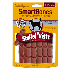 [DISCONTINUED] SmartBones Pork Stuffed Twistz - 6 Pcs