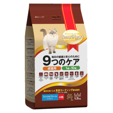 SmartHeart Gold Dry Cat Food Fit and Firm Formula - 1.2kg / 6kg
