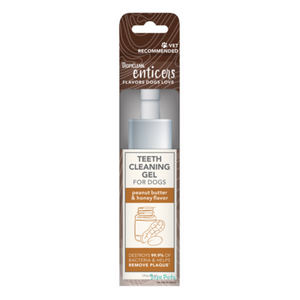 Tropiclean Enticers Teeth Cleaning Gel for Dogs (Peanut Butter & Honey) - 59ml